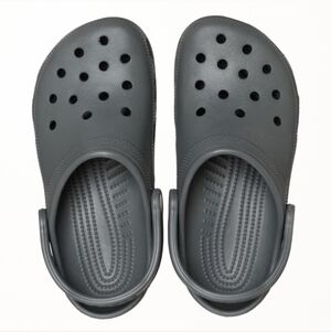 Gray Clogs with Strap